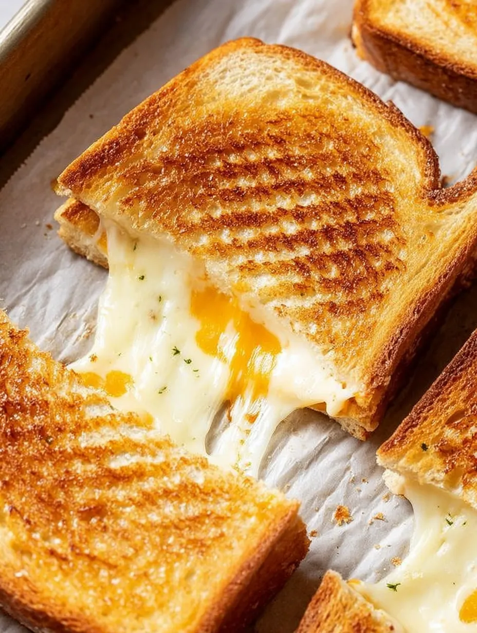 Oven-Baked Grilled Cheese Sandwiches