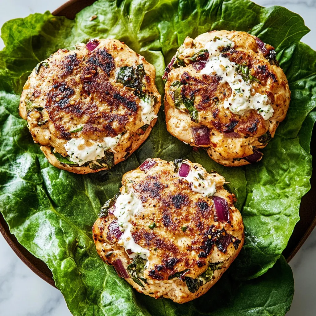 Greek Chicken Burgers