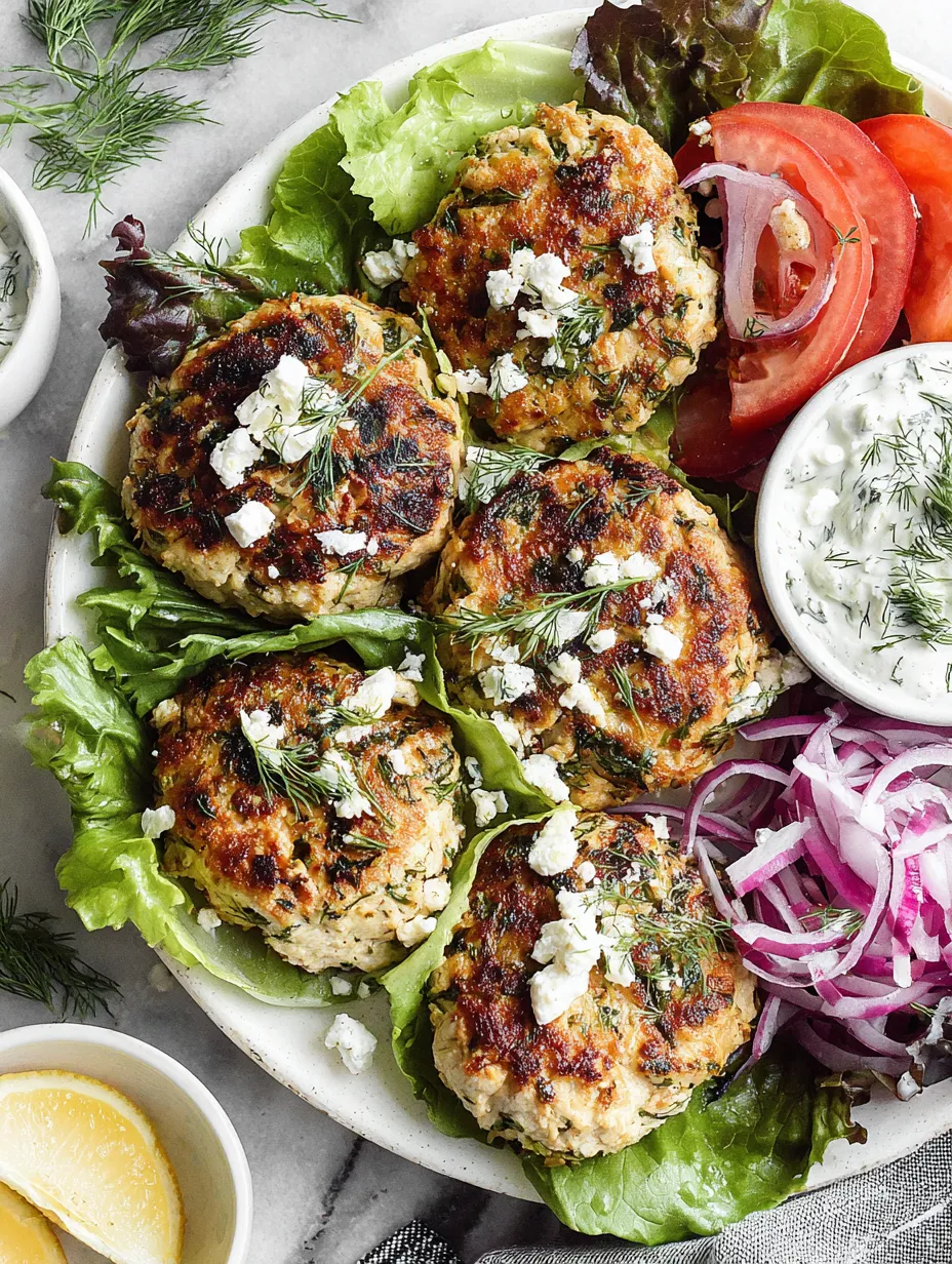 Mediterranean Chicken Burgers
