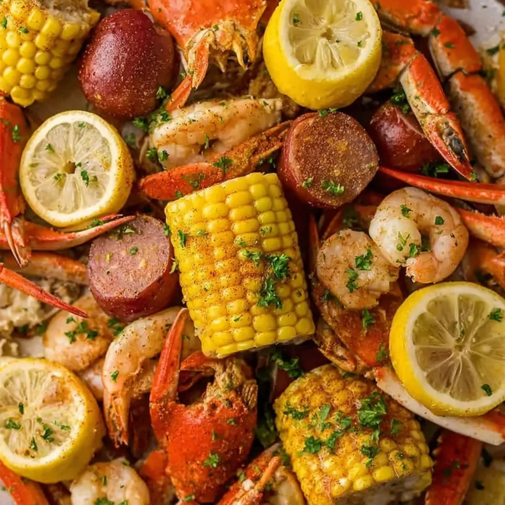 Crab Boil with Seasoned Butter Sauce