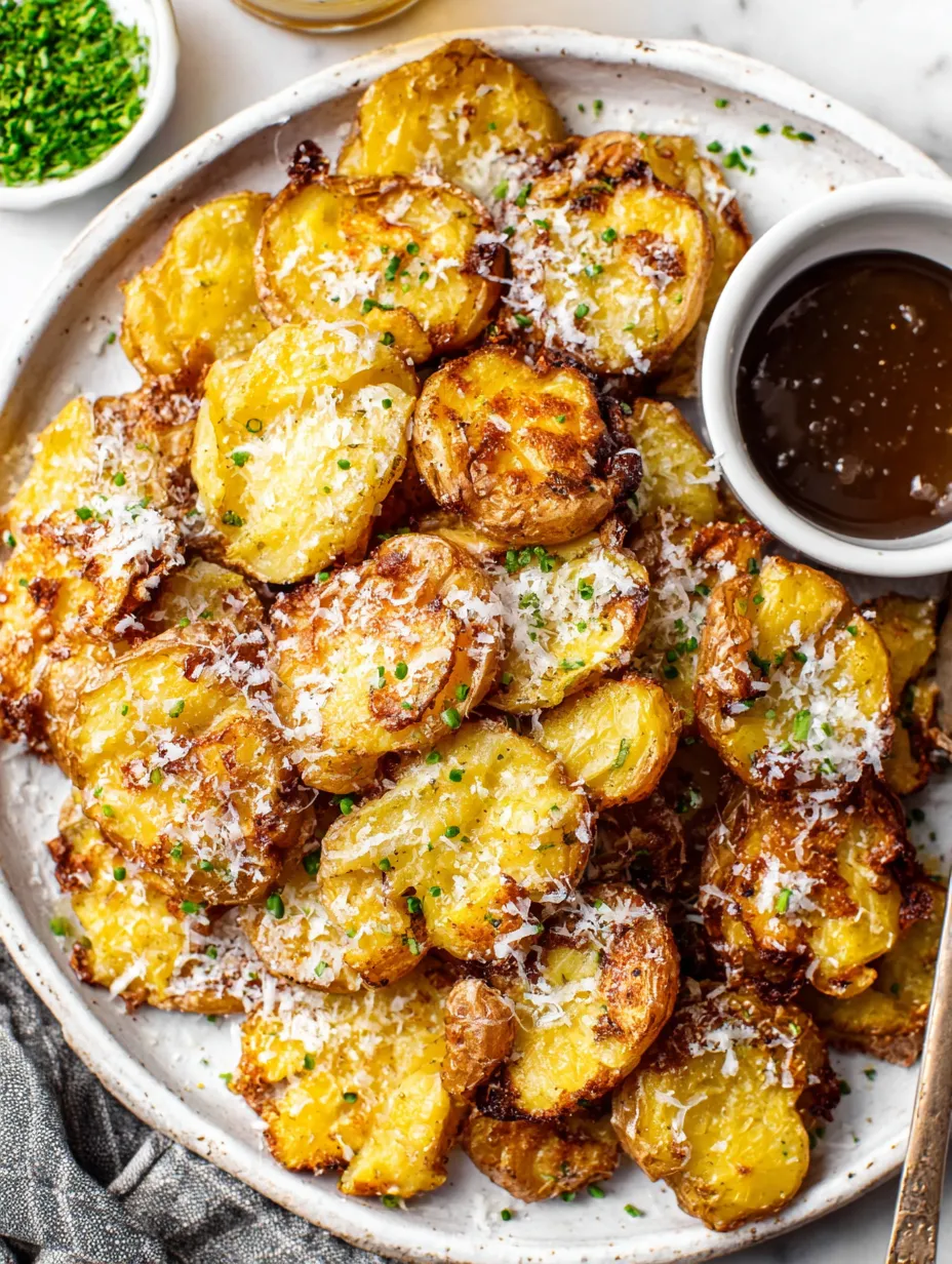 Crispy Roasted Smashed Potatoes