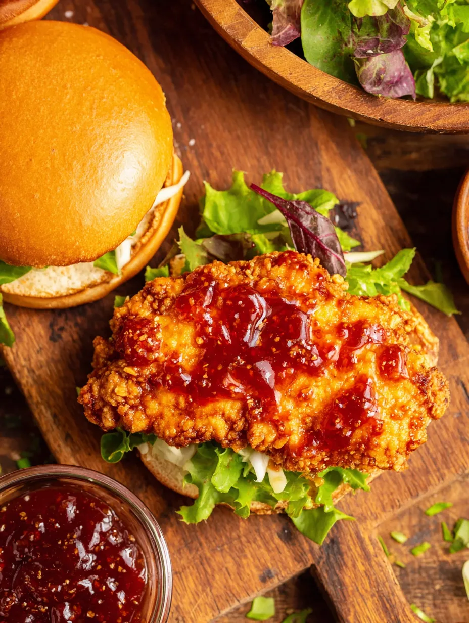 Crispy Hot Honey Chicken Sandwich