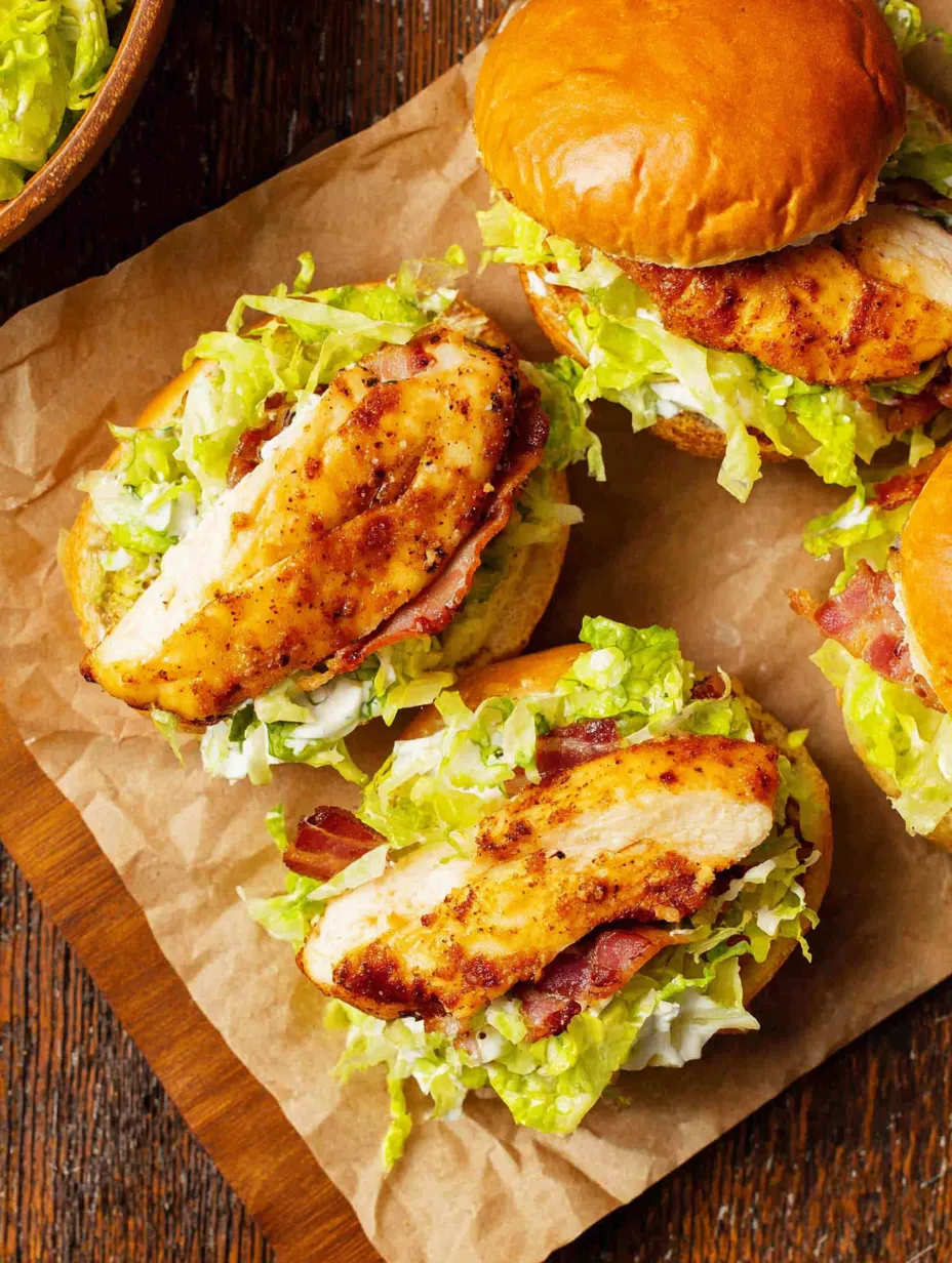 Grilled Chicken Bacon Ranch Sandwich