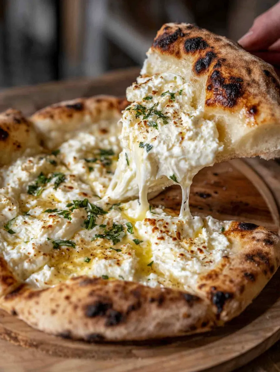 Traditional Italian Quattro Formaggi Pizza