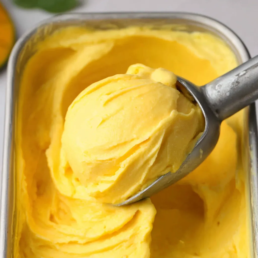 Easy Homemade Mango Sorbet