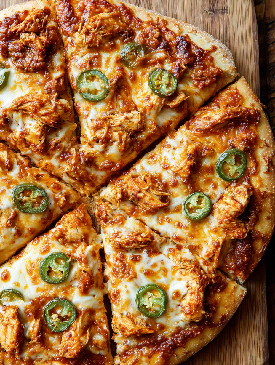 Chicken Pizza with Jalapeños & Pepper Jack Cheese