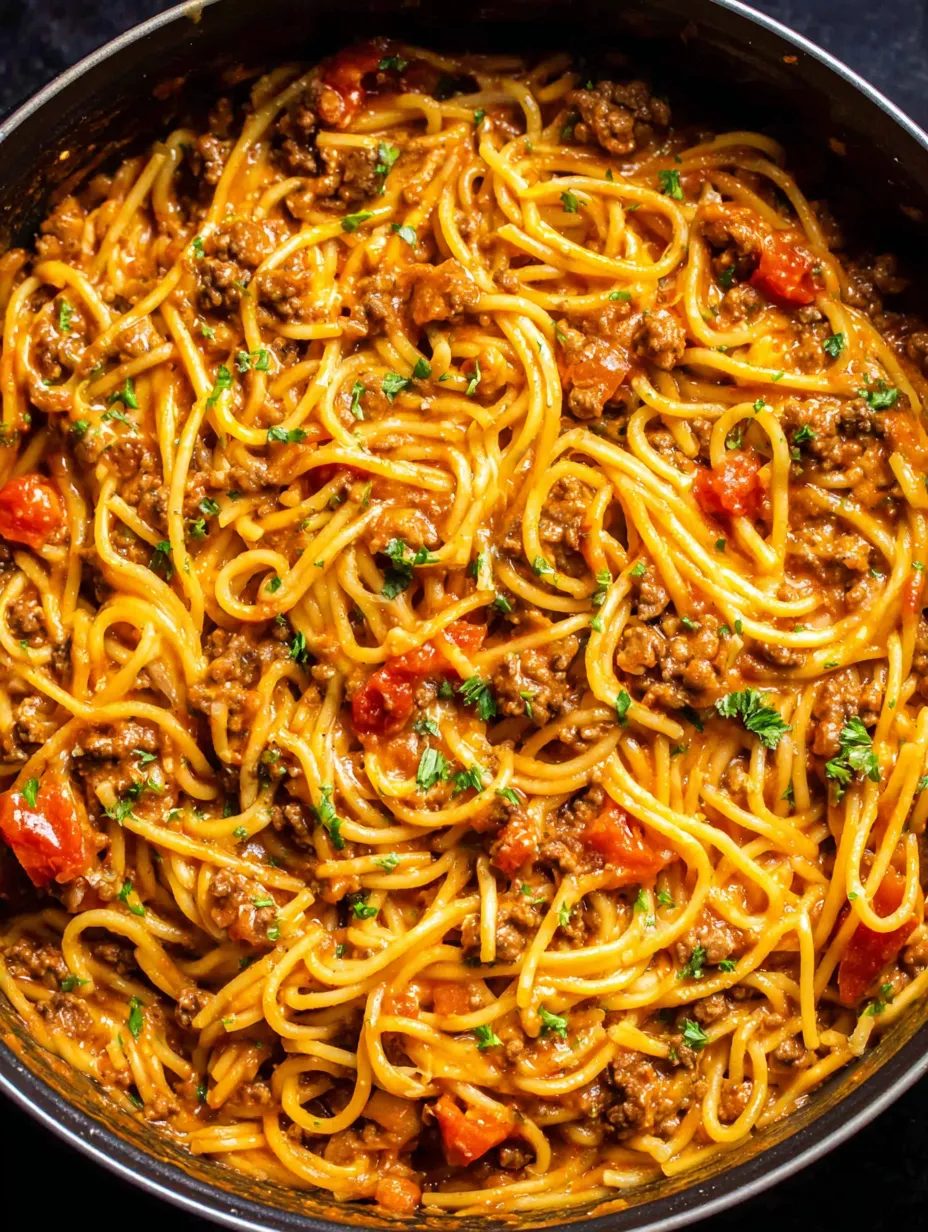 Cheesy Taco Spaghetti Bake