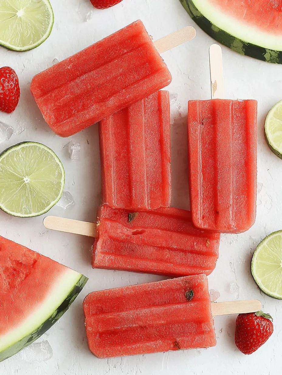Refreshing Watermelon & Strawberry Ice Pops
