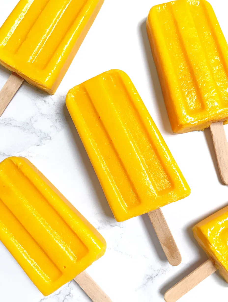 Homemade Mango Popsicles