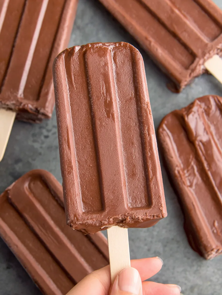 Easy Chocolate Fudge Pops