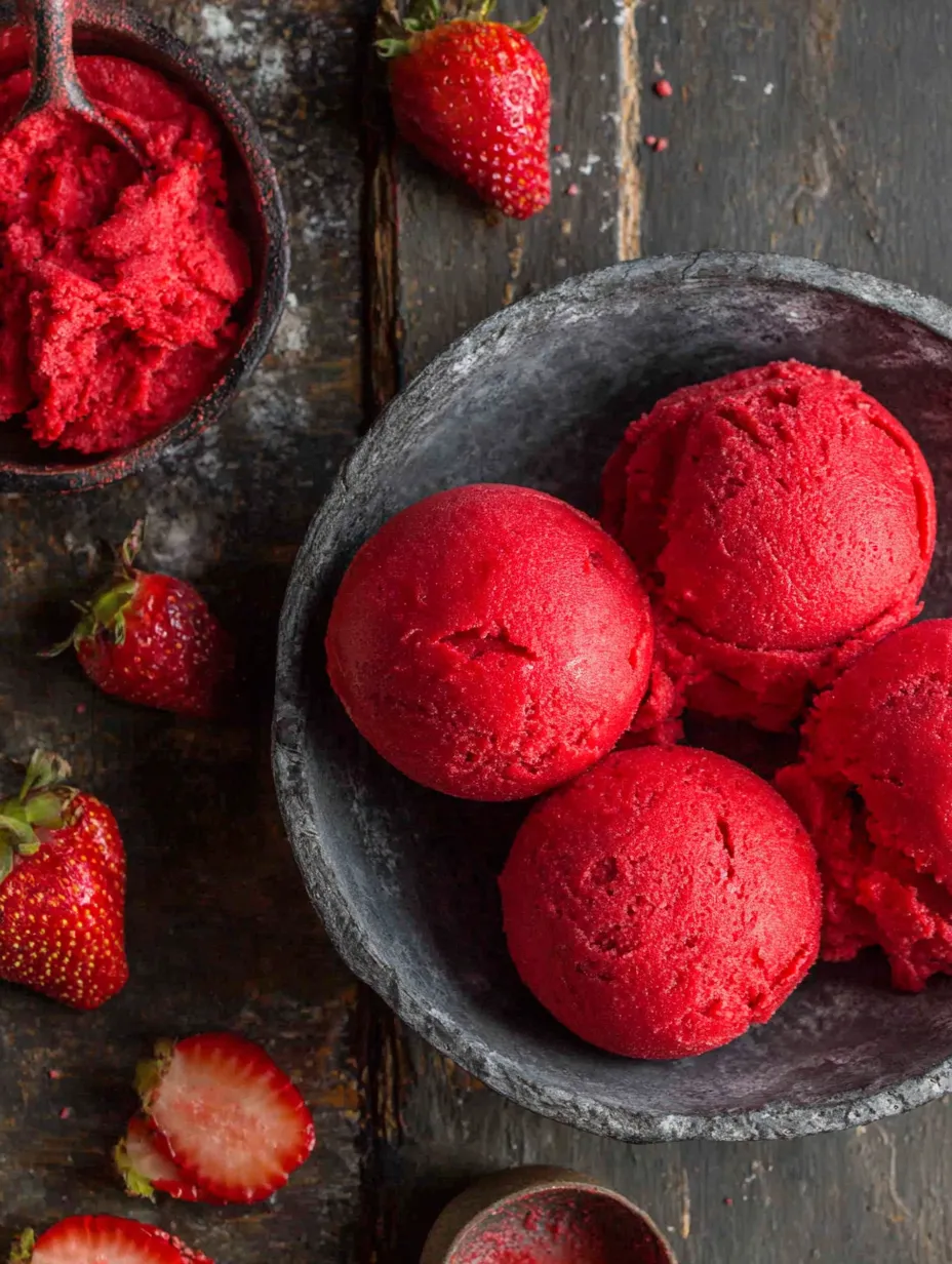 Fresh Strawberry Sorbet Recipe