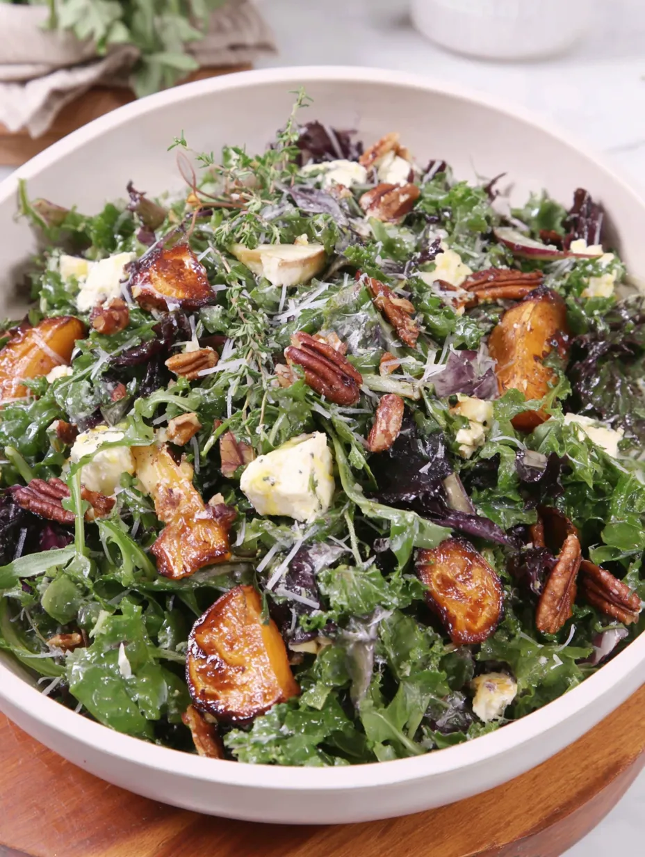 Fall-Inspired Salad with Lemon Thyme Dressing