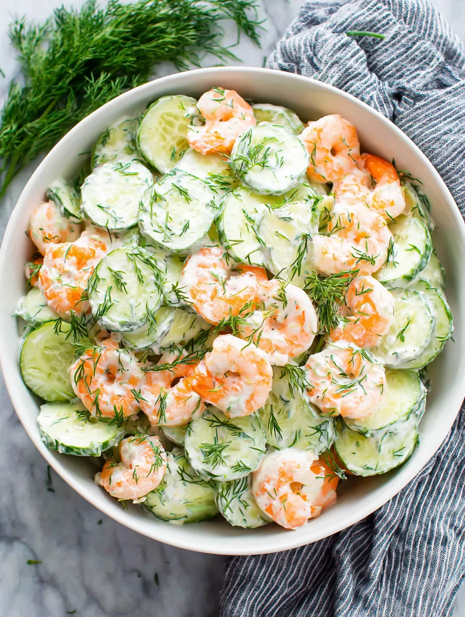 Chilled Cucumber Shrimp Salad