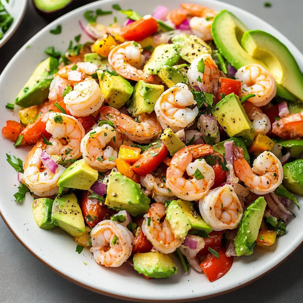 Quick Cold Shrimp & Avocado Salad