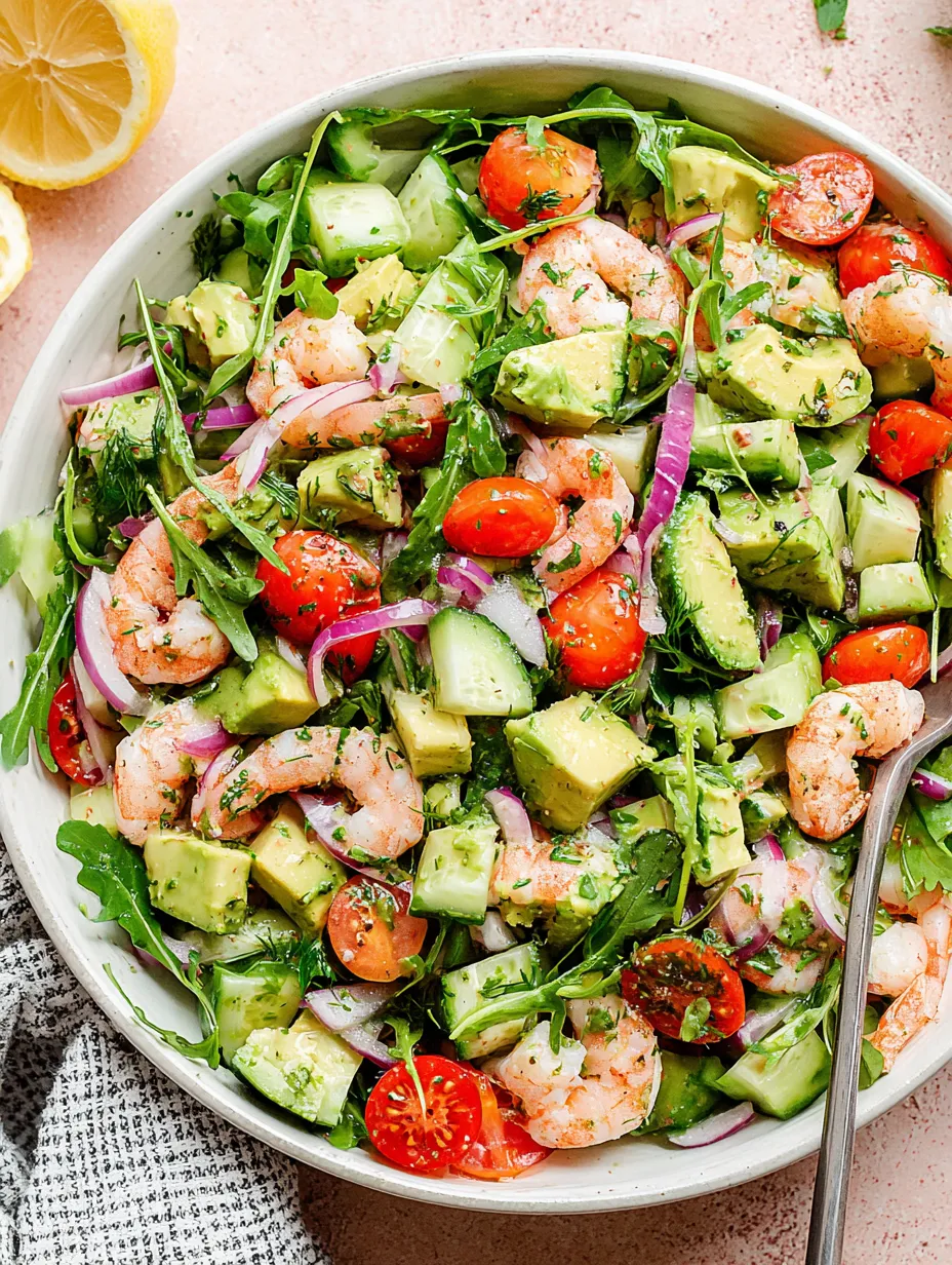 Easy Chilled Shrimp and Avocado Salad