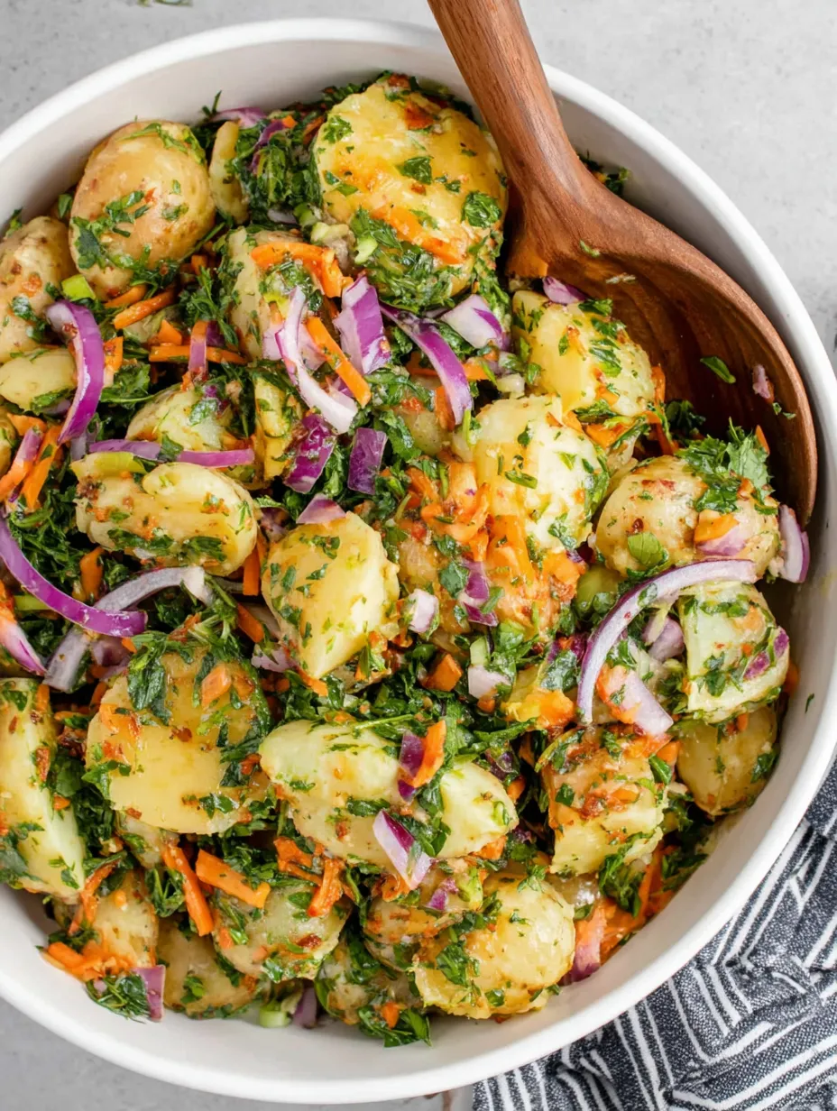 Turkish Potato Salad with Olive Oil & Herbs
