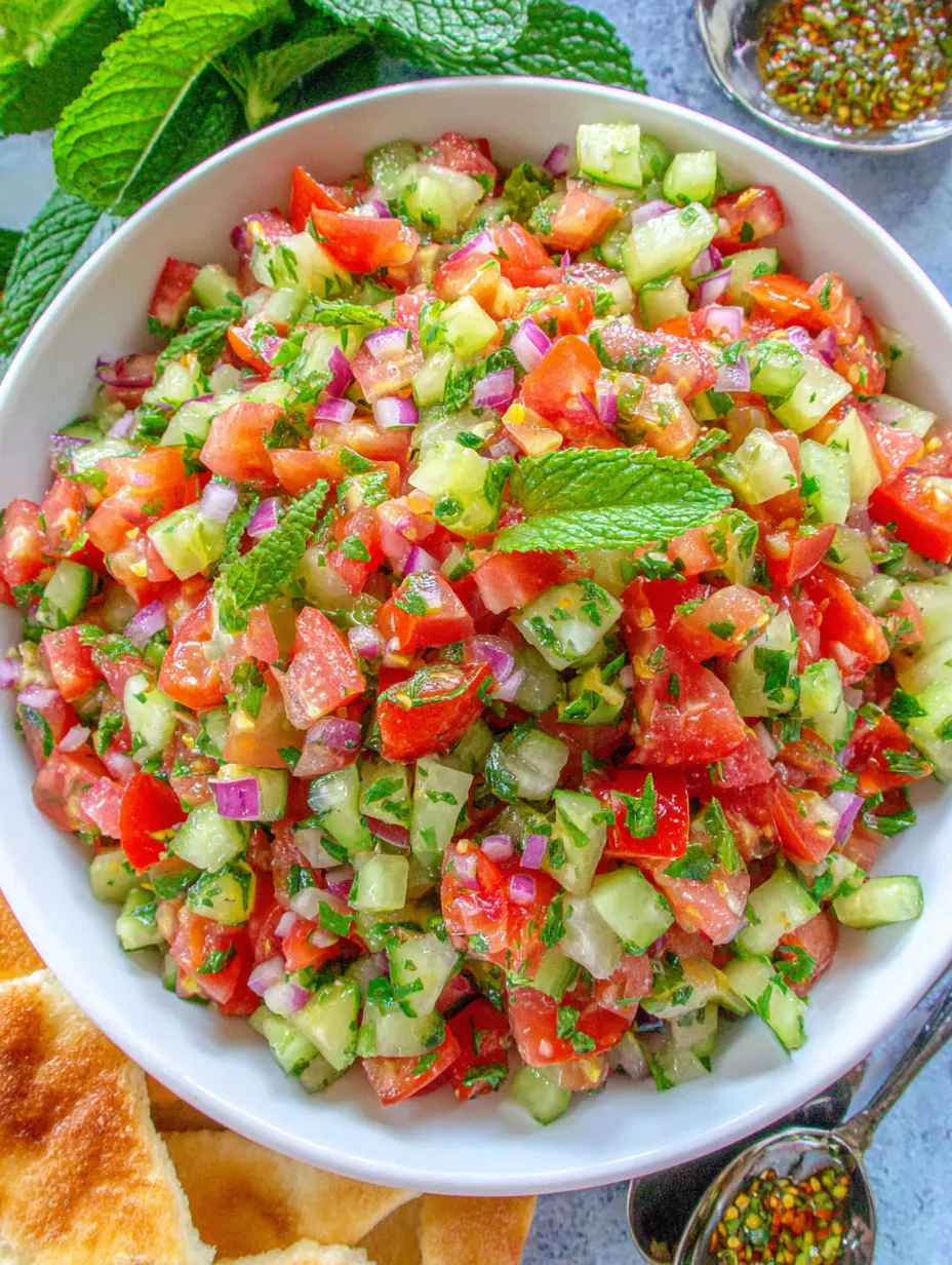 Traditional Persian Shirazi Salad