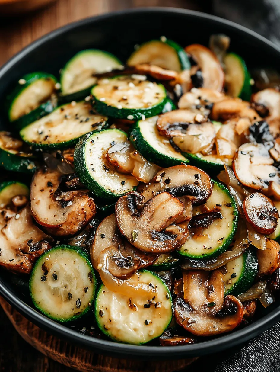 Quick Veggie Stir Fry with Zucchini and Mushrooms