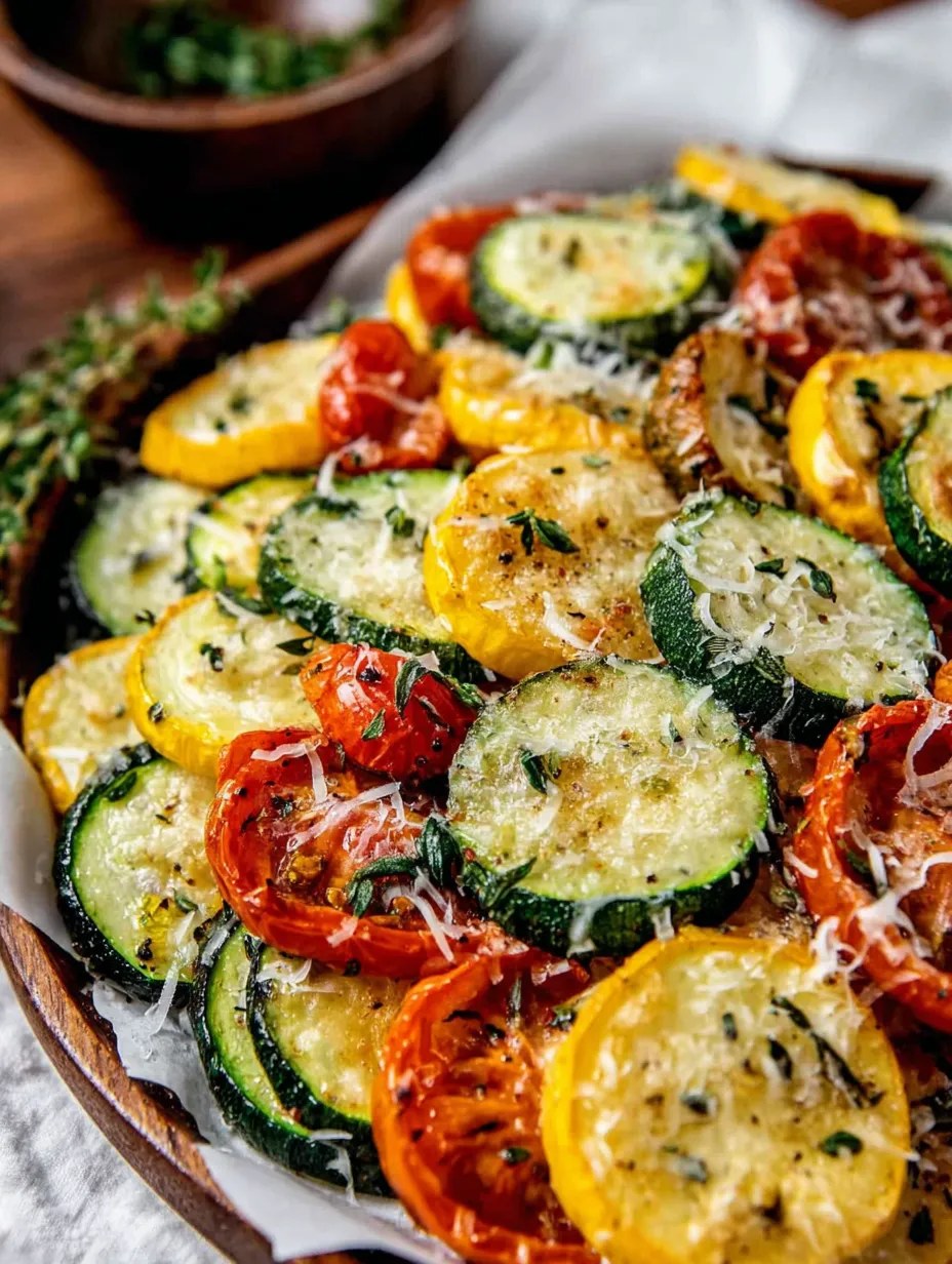 Herb-Roasted Zucchini, Yellow Squash & Cherry Tomatoes