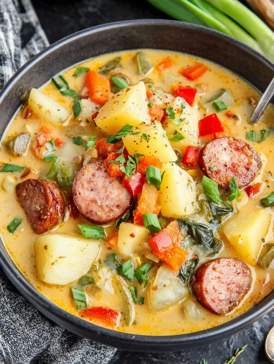 Slow Cooker Spicy Cajun Potato Soup