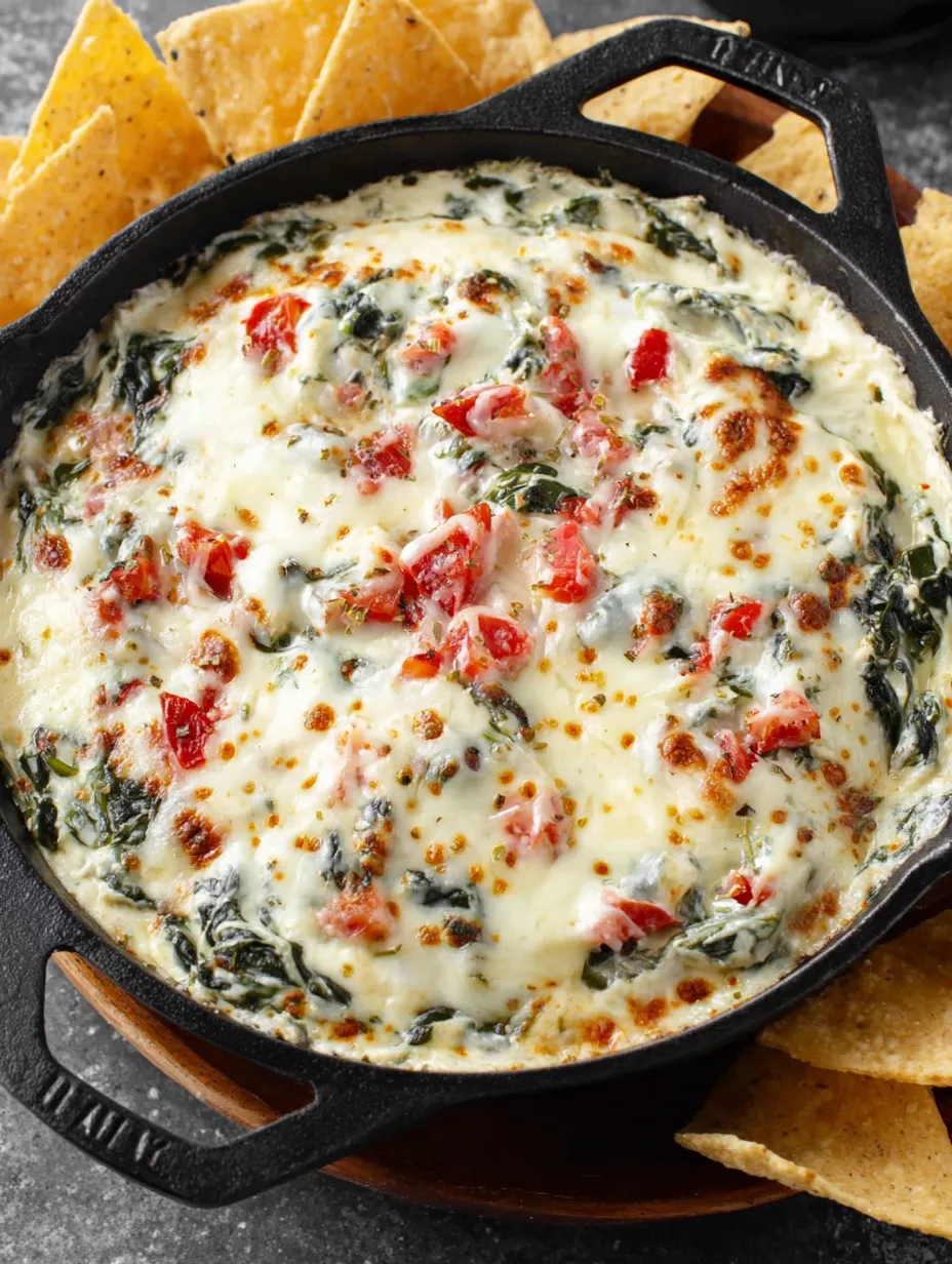 Creamy Spinach Queso Dip