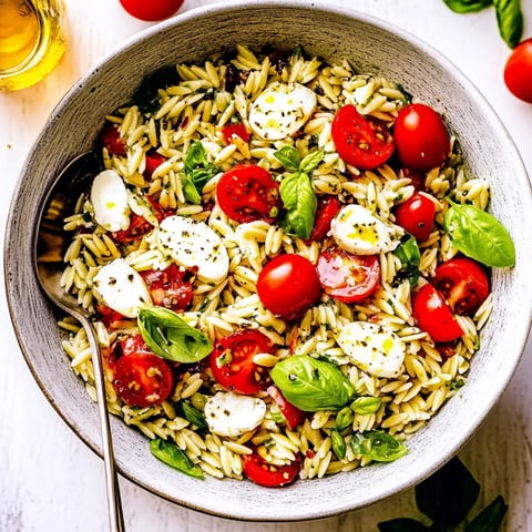 Caprese Orzo Salad