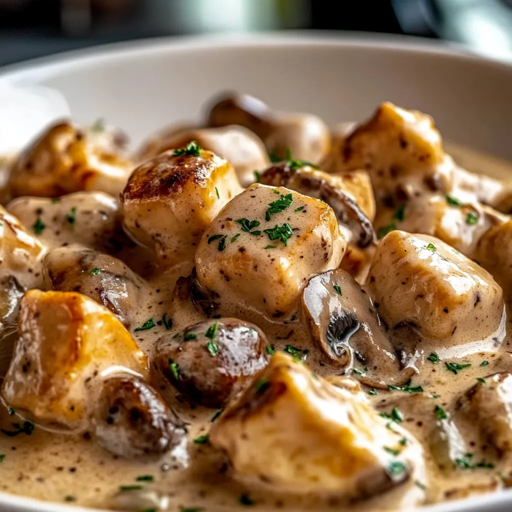 Chicken Mushroom Stroganoff