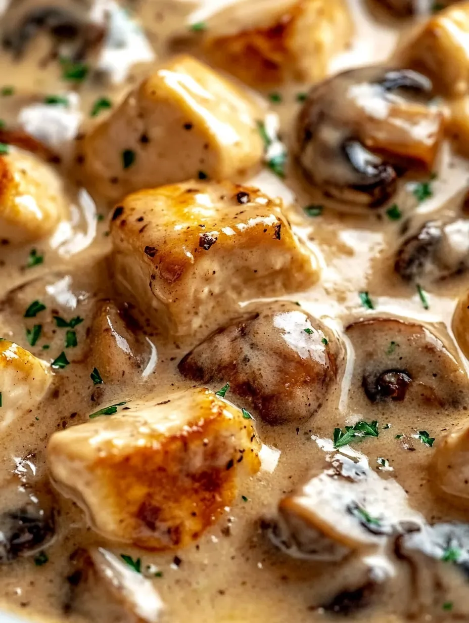 Easy Chicken Mushroom Stroganoff