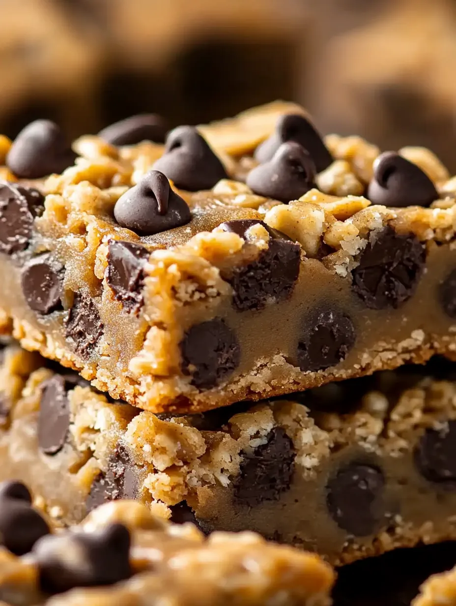 Chocolate Chip Peanut Butter Oatmeal Bars