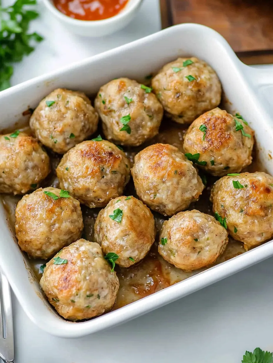 Easy Italian Turkey Meatballs with Homemade Marinara Sauce