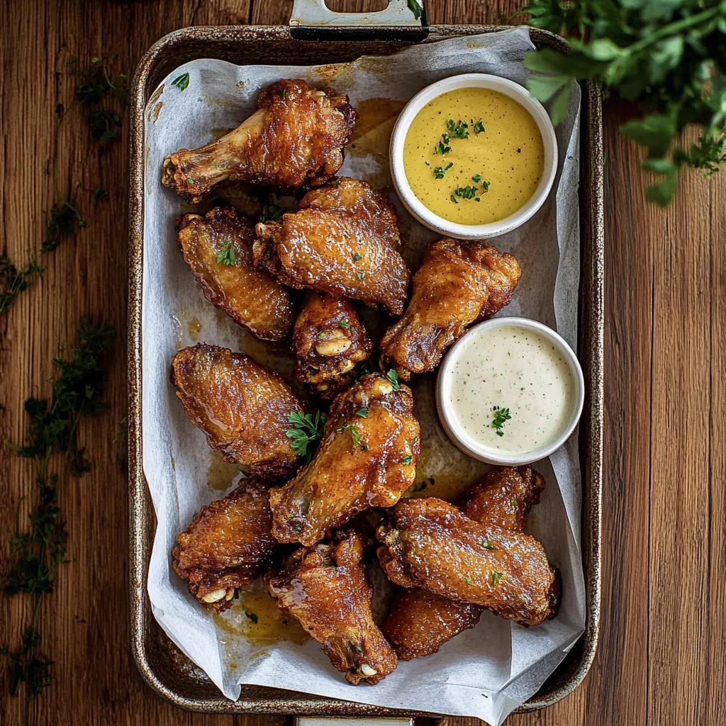 Buffalo Honey Mustard Chicken Wings