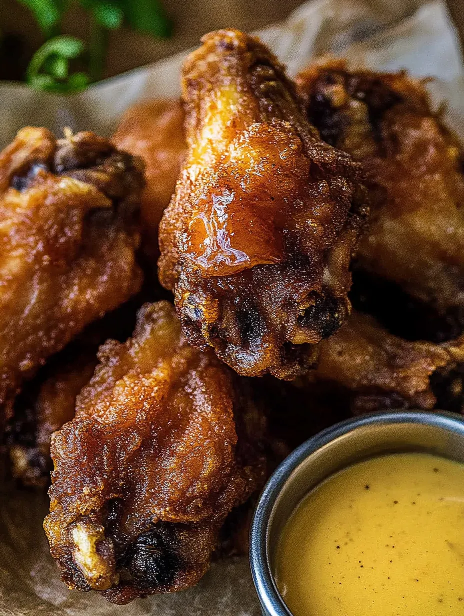 Honey Buffalo Mustard Chicken Wings