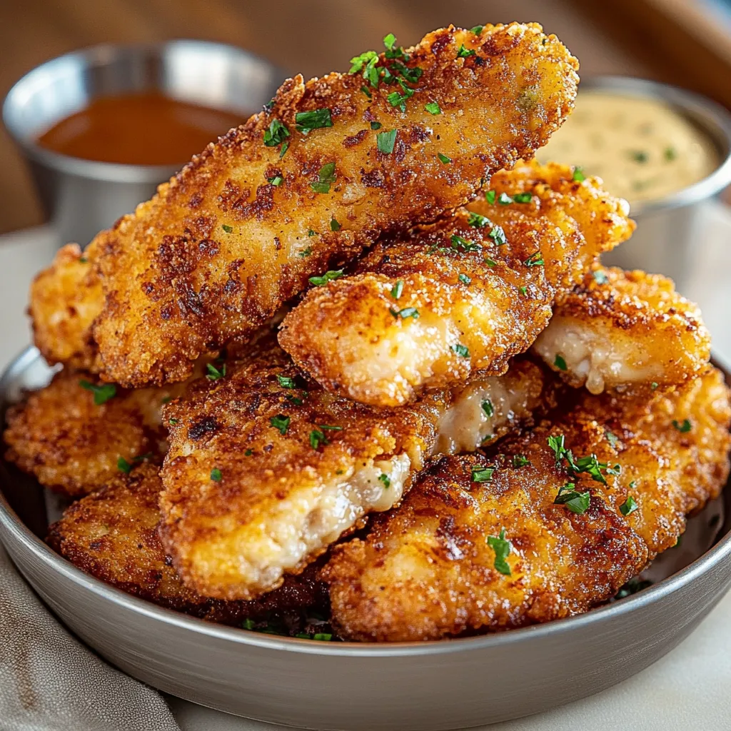 Crunchy Ranch Parmesan Chicken Tenders with Buttery Ritz Crust