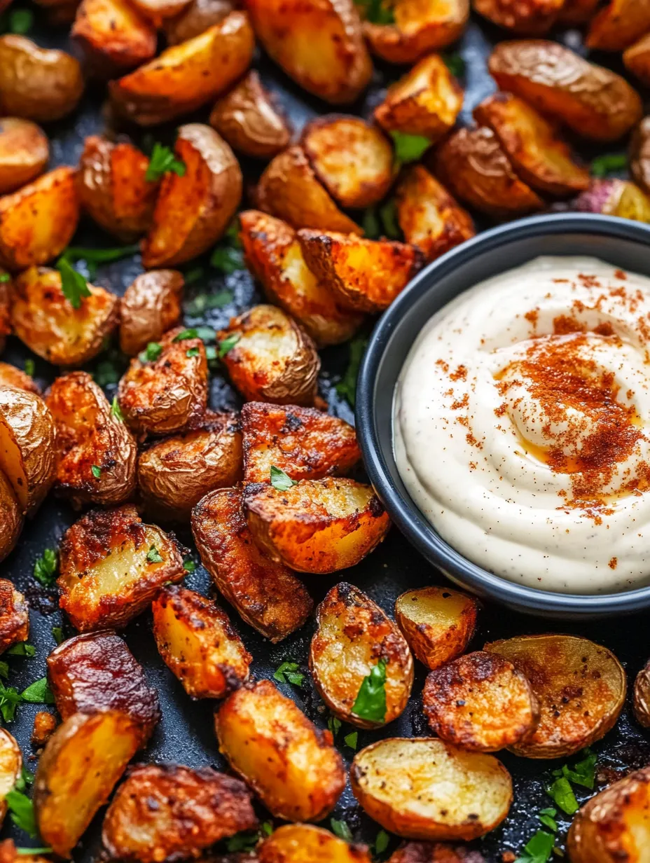 Crunchy Roasted Potatoes with Spicy Chipotle Aioli