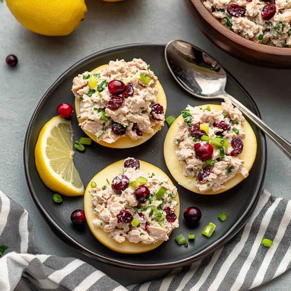 Cranberry Tuna Salad Bites