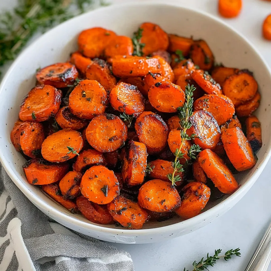 Brown Butter Maple Glazed Carrots