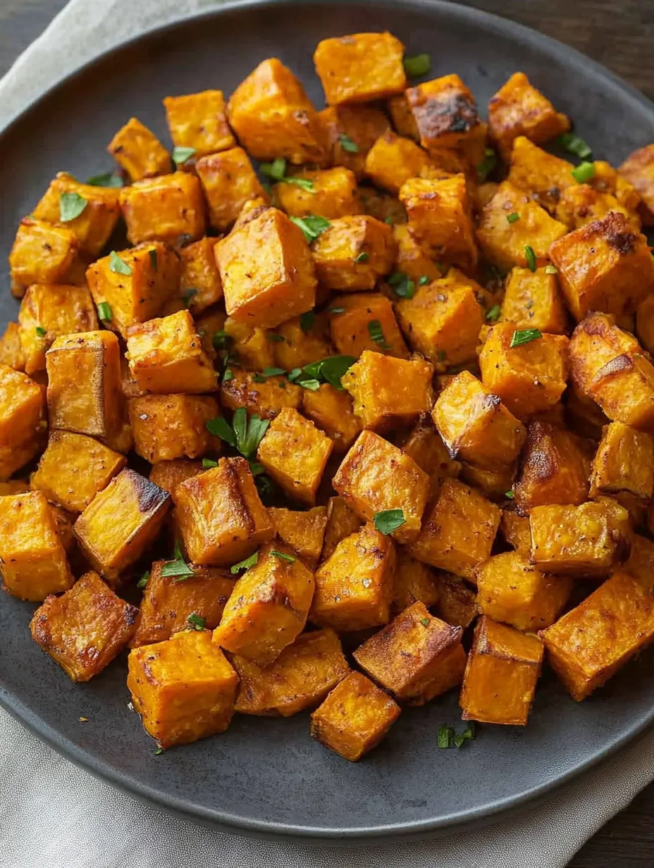 Golden Roasted Sweet Potatoes