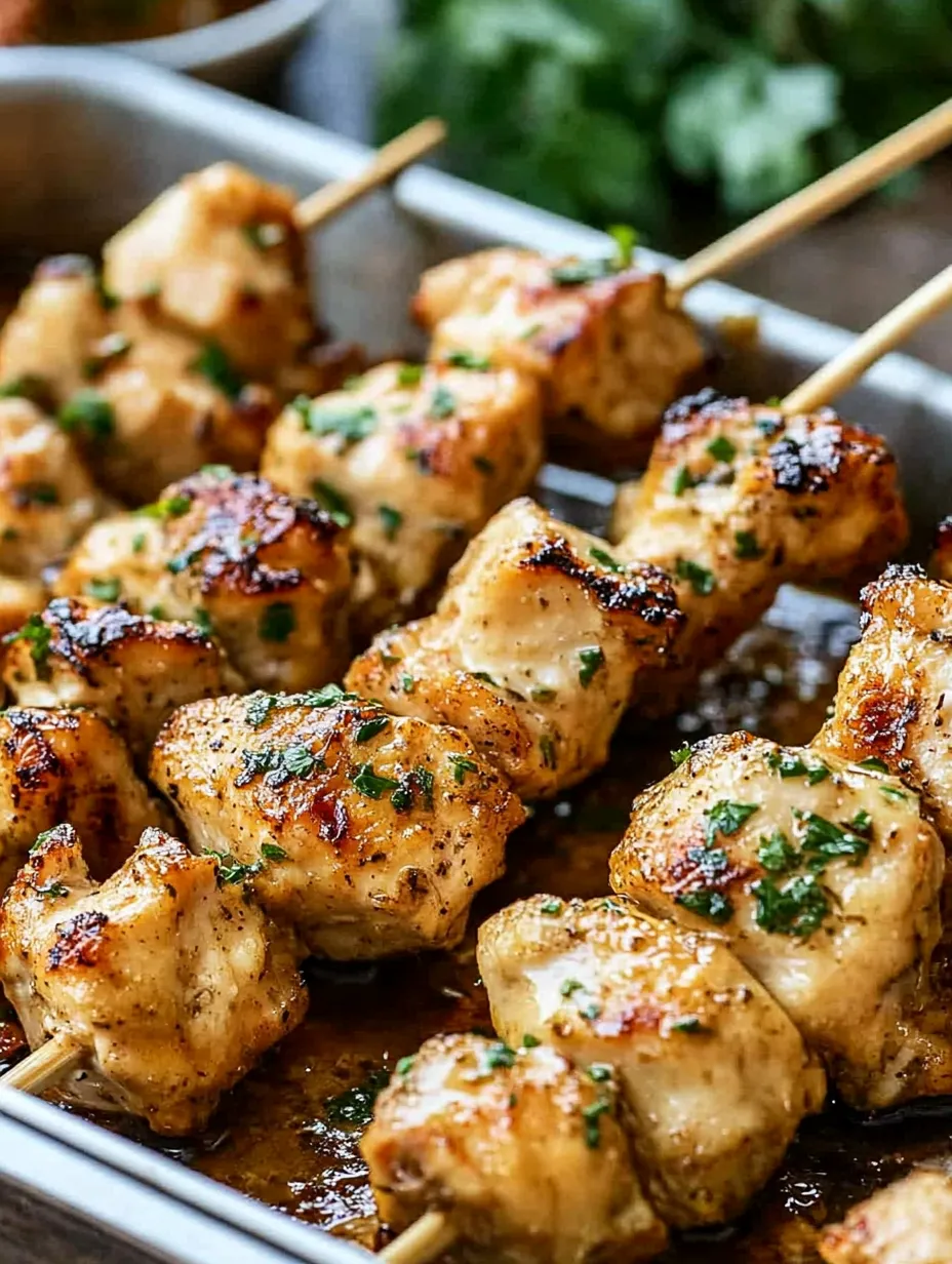 Savory Cowboy Butter Chicken Skewers