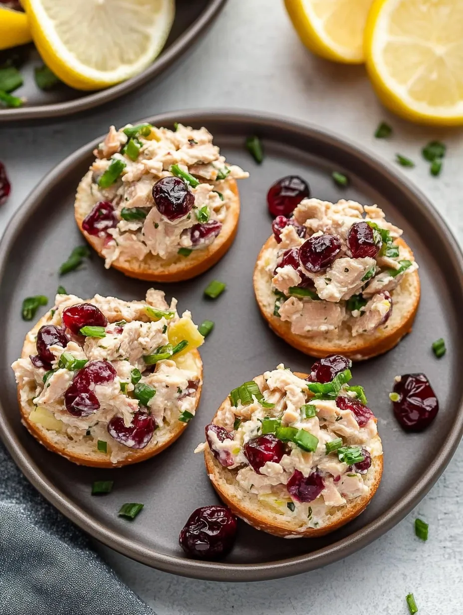 Tangy Cranberry Tuna Salad Bites