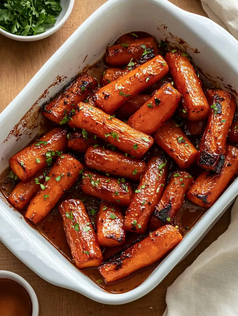 Sweet & Tangy Honey Balsamic Roasted Carrots