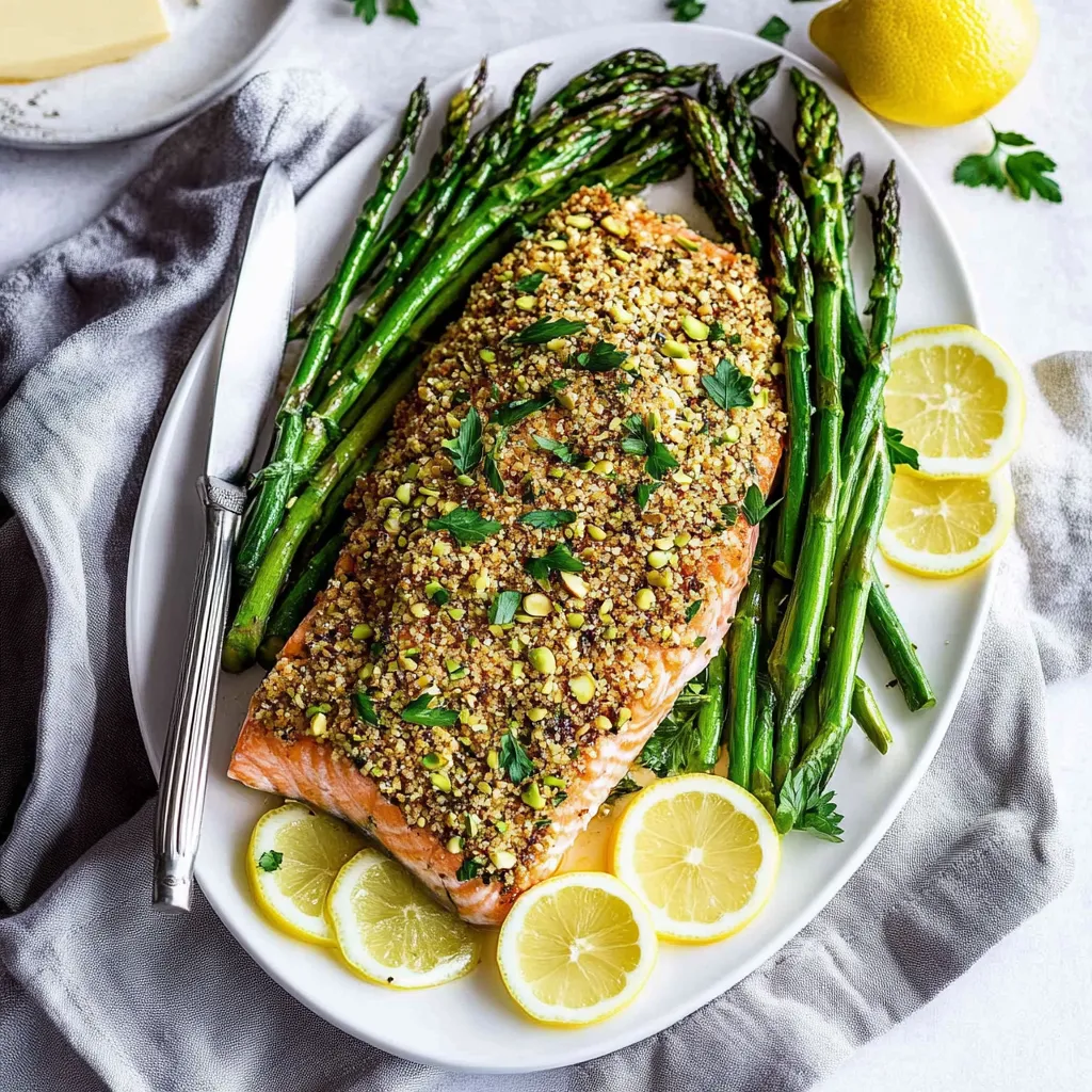 Pistachio Crusted Baked Salmon