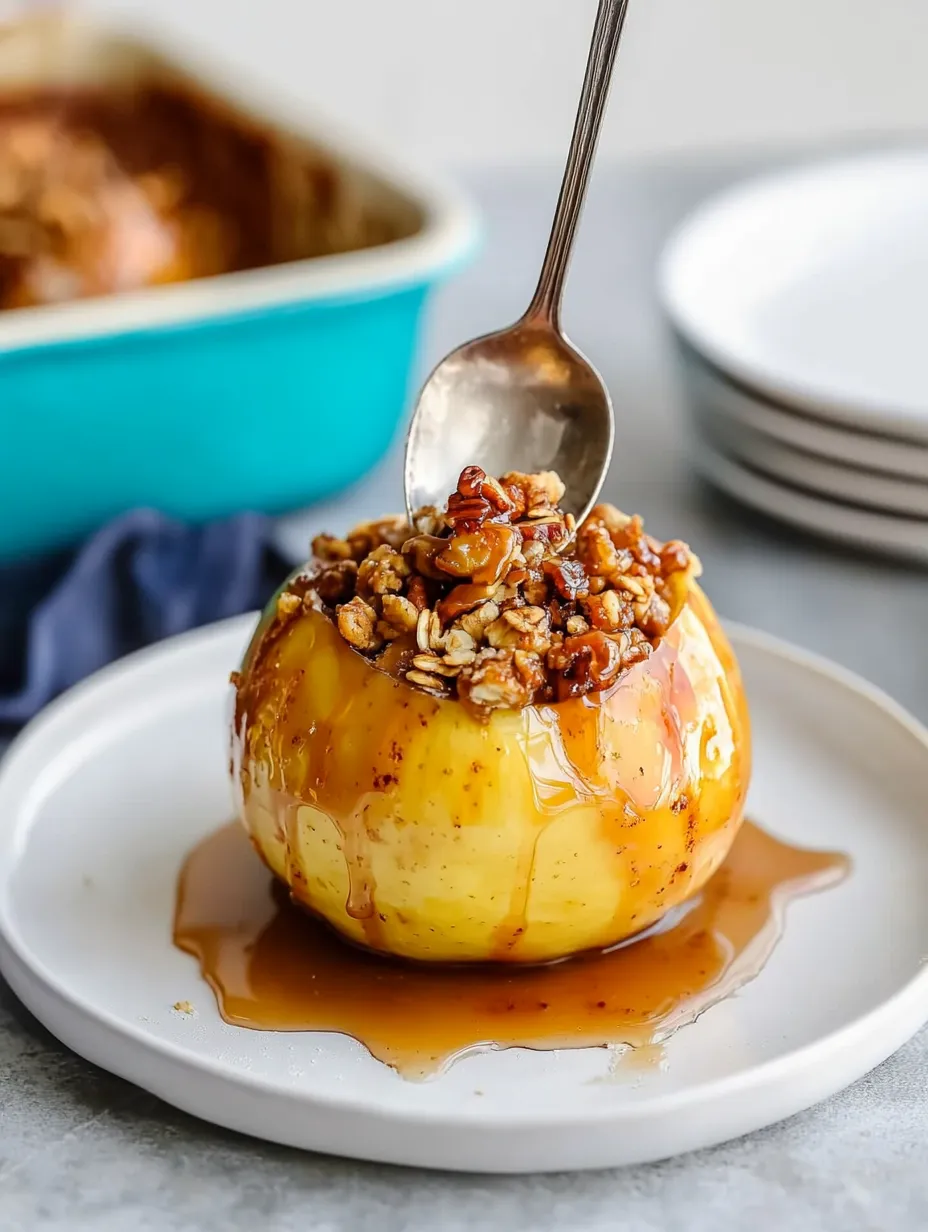 Cinnamon Honey Baked Stuffed Apples