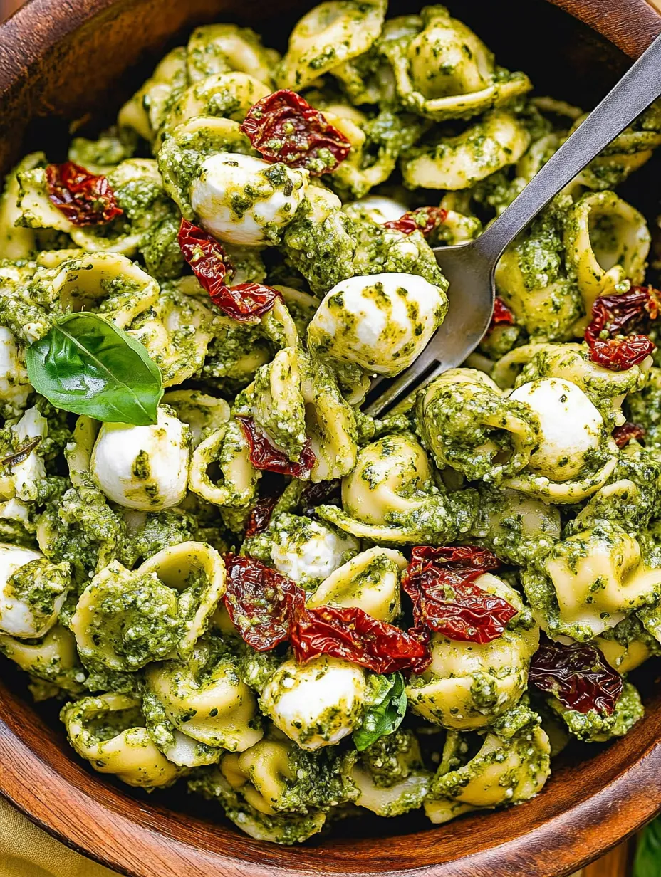 Tortellini Pasta Salad with Pesto