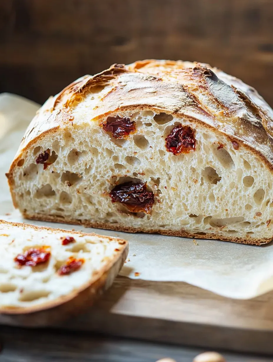 Golden Sun-Dried Tomato Artisan Bread