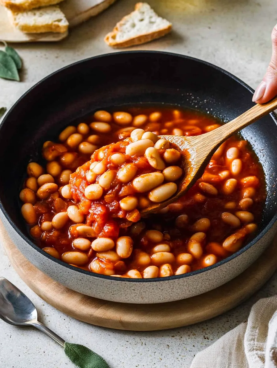 Hearty Tuscan Braised Beans