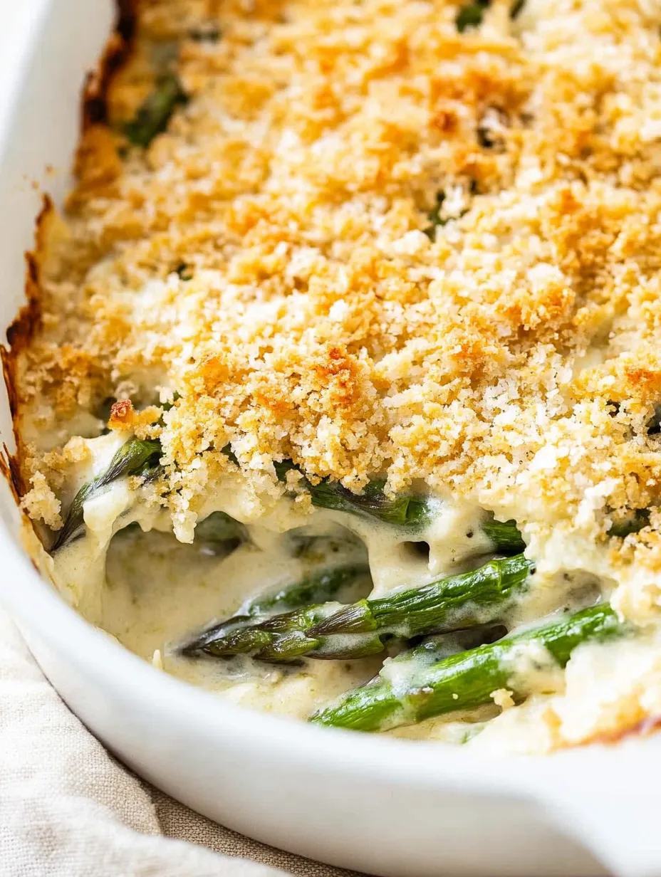 Golden Crispy Asparagus Gratin