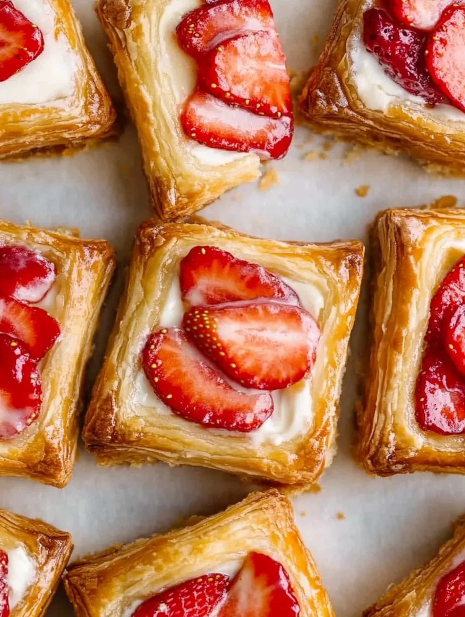 Flaky Strawberry Pastry