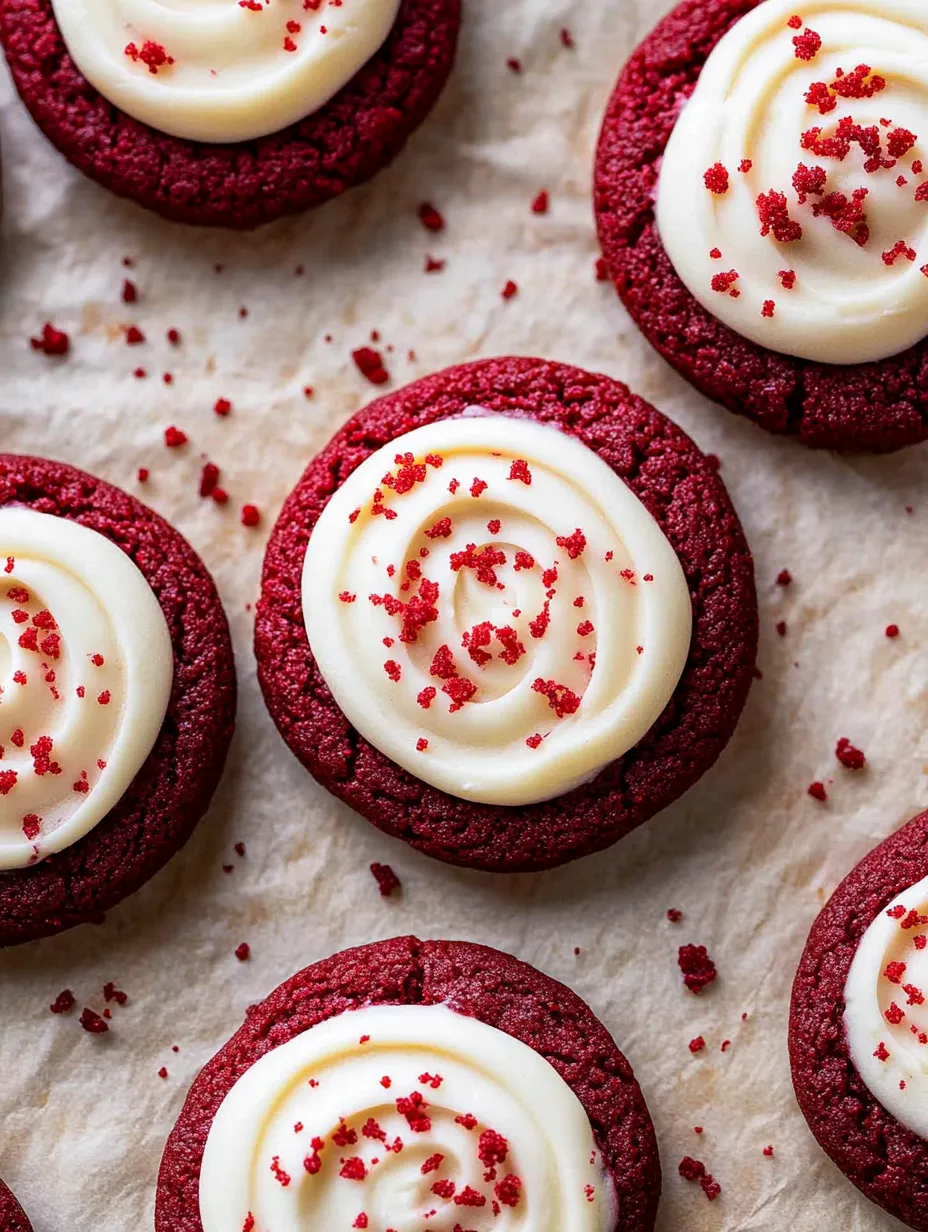 Frosted Red Velvet Cookie Bites