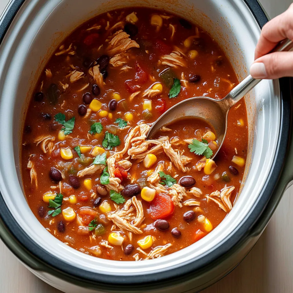 Slow Cooker Chicken Chili Recipe