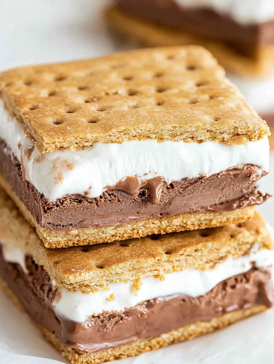 Creamy Frozen S’mores Treats